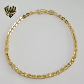 (1-0699-1) Gold Laminate - 3.5mm Circle Link Bracelet - BGF