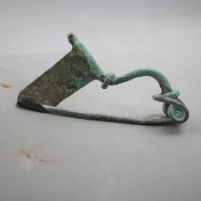 Ancient Roman Bow Brooch Pin Intact Antique 4th Century A.D.