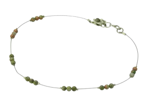 Beach Gemstone Anklet in Assorted Gemstones