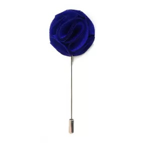 Blossom Lapel Pin - Electric Blue