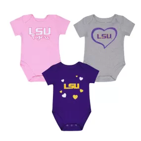 Girls' (Infant) LSU Tigers 3 Piece Champ Set (KZ415Z5 56)