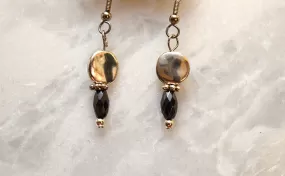 Hematite and Silver Earrings