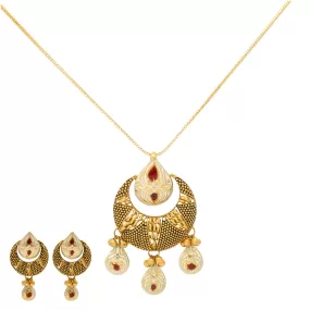 Irya Pendant Set in 22K Yellow Gold (27.8gm)