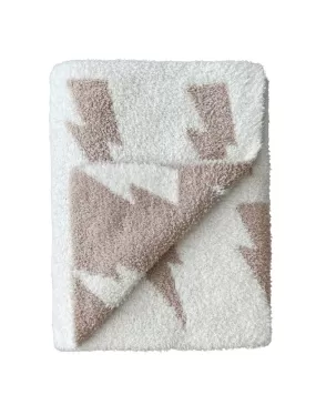 Lightning Bolt Fuzzy Blanket | Mushroom