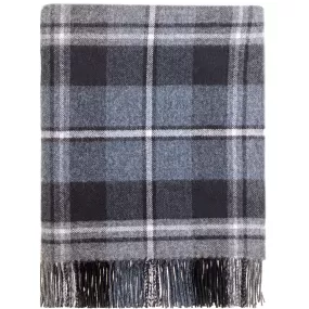 MacRae Hunting Grey tartan lambswool Blanket