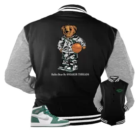 Retro 1 Gorge Green Jacket - Ballin Bear - Black