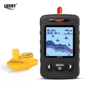 Russian Menu Wireless Sonar Portable Fish Finder Sensor Echo Sounder Alarm River Lake Sea Bed Live 135ft/45M