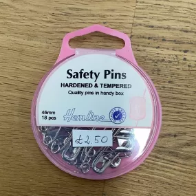 Safety Pins 46mm 18pcs