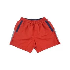 Solid Swim Trunks | Red