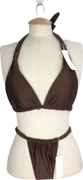 Somerfield Swim Brown Positano Top & Matira Bottom Bikini UK S