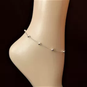 Sterling Silver Ball Chain Anklet