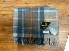 Stewart Muted Blue tartan rug