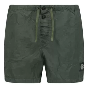 STONE ISLAND CHROME SWIM SHORTS MUSK GREEN