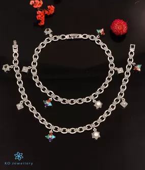 The Starry Charms Silver Marcasite Anklets