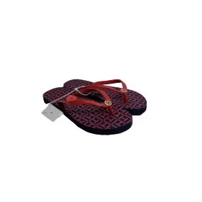 Tommy Hilfiger Red Monogram Flip Flops | Brand New |