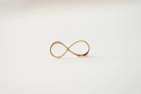 Vermeil Gold Wholesale Infinity Sign Connector Charm -18k gold plated over 925 silver infinite love symbol charm, Eternity Eight charm