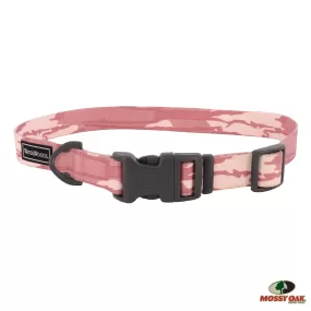 Water & Woods Adjustable Dog Collar, Mossy Oak Pink Camo Medium