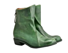 zip back boot | Pine green | Calf